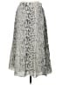 J.Crew Factory Store 100% Polyester Paisley Silver Formal Skirt Size 4 - photo 2