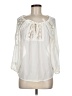 Double Zero 100% Polyester Ivory 3/4 Sleeve Blouse Size M - photo 1