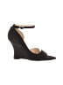 Jessica Simpson Black Wedges Size EU 37 - photo 1