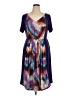 IGIGI Print Purple Casual Dress Size 14 - 16 Plus - photo 1