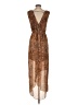 Socialite 100% Polyester Animal Print Brown Casual Dress Size S - photo 2