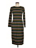 J.Crew Stripes Black Casual Dress Size 8 - photo 1