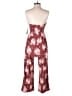 No Boundaries 100% Polyester Paisley Red Jumpsuit Size M - photo 2