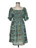 CIENNA Paisley Teal Casual Dress Size M - photo 1