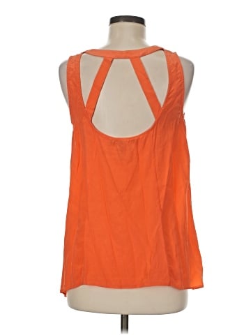 BCBGMAXAZRIA Sleeveless Silk Top (view 2)