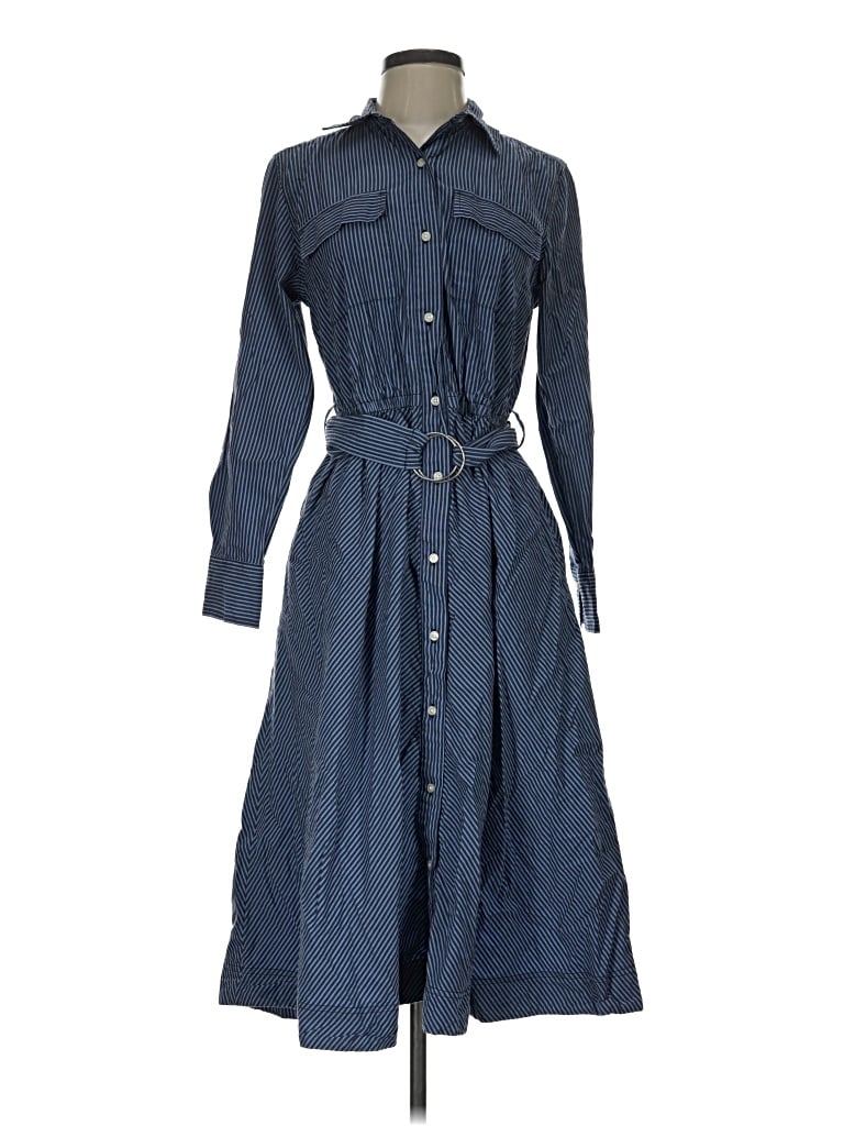 Pre-owned Free Assembly Casual Dress In Blue