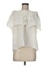 Tibi Ivory Short Sleeve Blouse Size M - photo 1