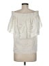 Tibi Ivory Short Sleeve Blouse Size M - photo 2