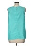 Merona 100% Polyester Teal Sleeveless Blouse Size L - photo 2