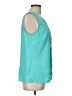 Merona 100% Polyester Teal Sleeveless Blouse Size L - photo 4