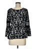 Alfani Black 3/4 Sleeve Blouse Size M - photo 1