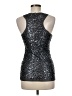 Max Studio 100% Nylon Silver Sleeveless Top Size M - photo 2