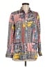 J. McLaughlin Print Orange Long Sleeve Button-Down Shirt Size M - photo 1