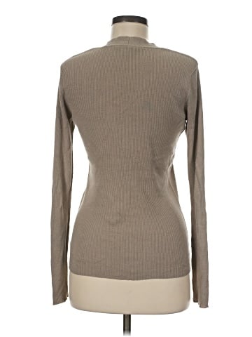 White + Warren Long Sleeve Silk Top (view 2)