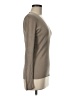 White + Warren Tan Long Sleeve Silk Top Size M - photo 4