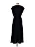 Max Studio 100% Polyester Solid Black Casual Dress Size M - photo 2