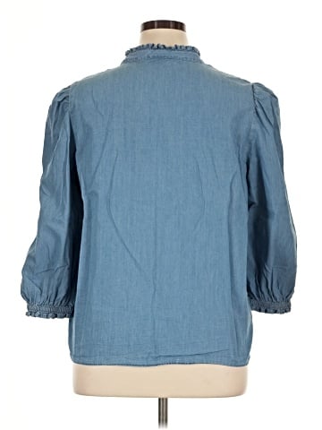 St. John's Bay 3/4 Sleeve Button-Down Shirt (view 2)