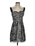 BCBGeneration 100% Polyester Paisley Gray Cocktail Dress Size 4 - photo 1
