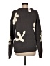 Porridge 100% Cotton Floral Gray Pullover Sweater Size Med (2) - photo 2