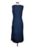 Talbots 100% Cotton Solid Blue Casual Dress Size 10 - photo 2