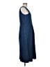 Talbots 100% Cotton Solid Blue Casual Dress Size 10 - photo 4