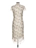 Jessica 100% Polyester Paisley Ivory Cocktail Dress Size 12 - photo 2