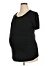 Smallshow Black Short Sleeve T-Shirt Size XL Maternity - photo 1
