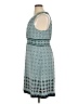Max Studio Print Teal Casual Dress Size XL - photo 5