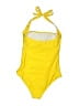 Unbranded Solid Yellow One Piece Swimsuit Size S - photo 2