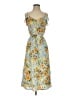 Sienna Sky 100% Polyester Tropical Yellow Casual Dress Size S - photo 1