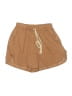 Unbranded Solid Tan Khaki Shorts Size S - photo 1