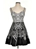 Parker Graphic Black Cocktail Dress Size S - photo 1