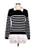 Cable & Gauge Stripes Black Pullover Sweater Size M - photo 1