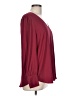 Ann Taylor 100% Polyester Burgundy Long Sleeve Blouse Size L - photo 4