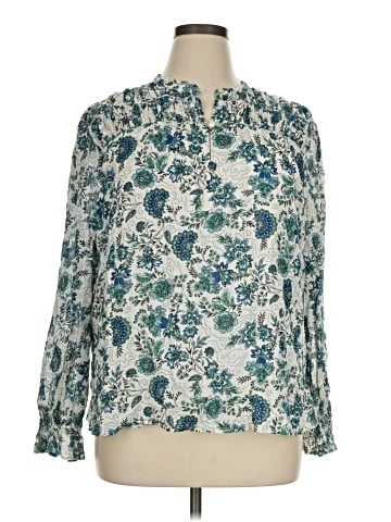 Ann Taylor LOFT Long Sleeve Blouse (view 1)