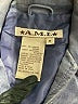 AMI 100% Leather Color Block Blue Leather Jacket Size S - photo 6