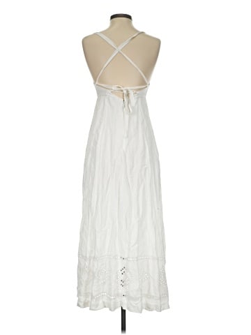 Madewell Embroidered Eyelet Tie-Back Cami Midi Dress (view 2)