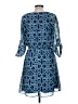 Charming Charlie 100% Polyester Paisley Blue Casual Dress Size M - photo 2