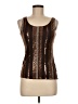 Tory Burch 100% Cotton Brown Tank Top Size 6 - photo 1