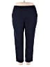 Alfred Dunner Solid Blue Active Pants Size 22 - photo 1