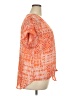 Beacon 100% Polyester Orange Short Sleeve Blouse Size XXL - photo 4