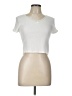 Topshop Ivory Short Sleeve Top Size 10 - photo 1