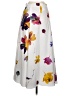 Max&Co. Floral White Casual Skirt Size 00 - photo 2