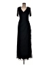 Xscape 100% Polyester Black Blue Cocktail Dress Size 6 - photo 1