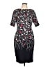 Boden Floral Blue Black Cocktail Dress Size 10R - photo 1