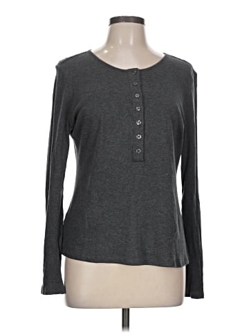 Ann Taylor Long Sleeve Henley (view 1)