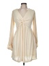 White Birch Solid Ivory Cocktail Dress Size M - photo 1