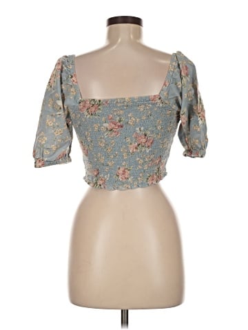 American Eagle Outfitters 3/4 Sleeve Blouse (view 2)