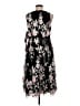 Alex Evenings 100% Polyester Floral Black Pink Cocktail Dress Size 6 Petite - photo 2