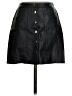 Express 100% Polyester Black Faux Leather Skirt Size 0 - photo 1